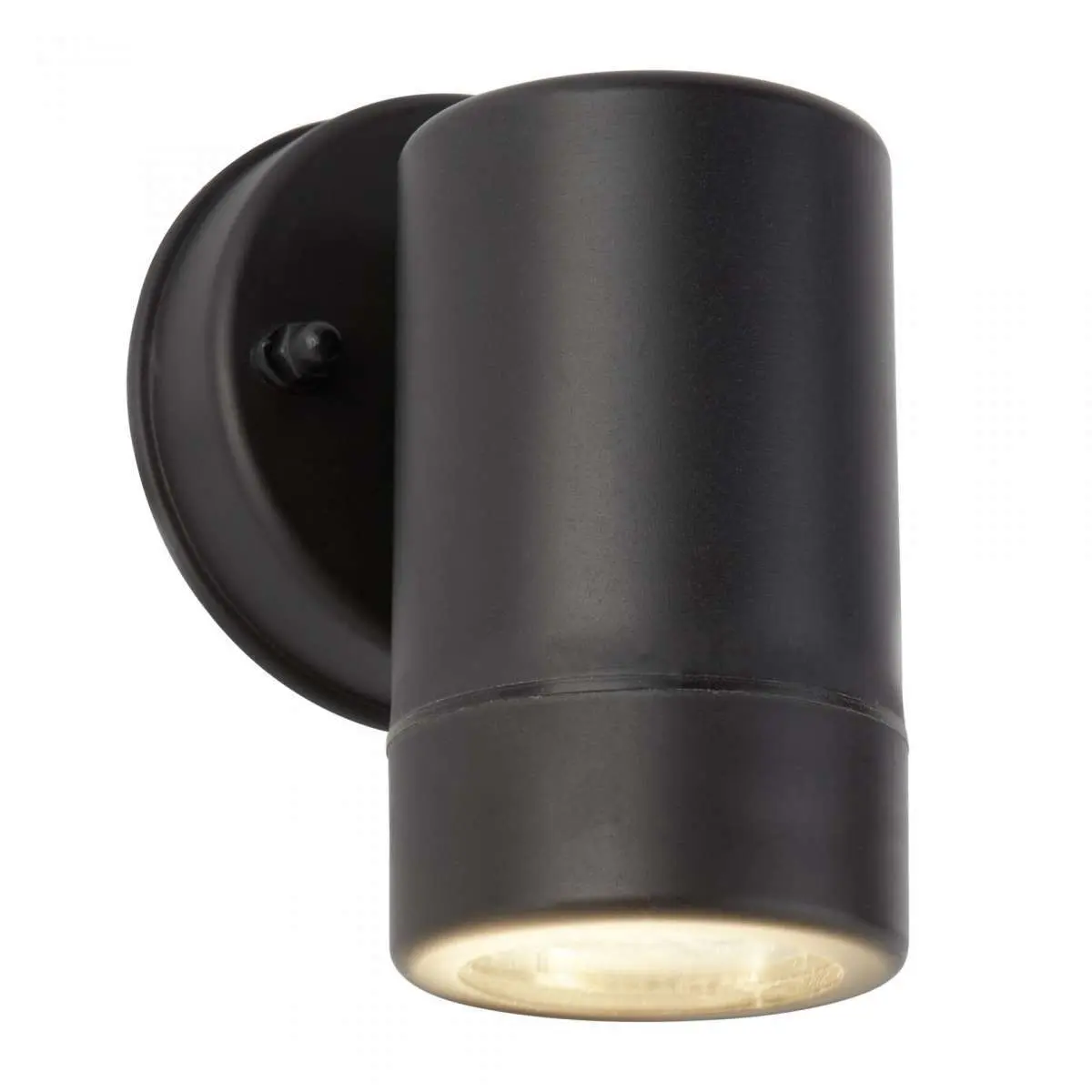 Black 3W LED Cylinder 1 Light Up & Down Wall Light