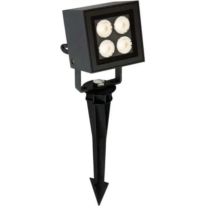 Firstlight 4lt LED Wall and Ground Outdoor Spotlight in Graphite Grey