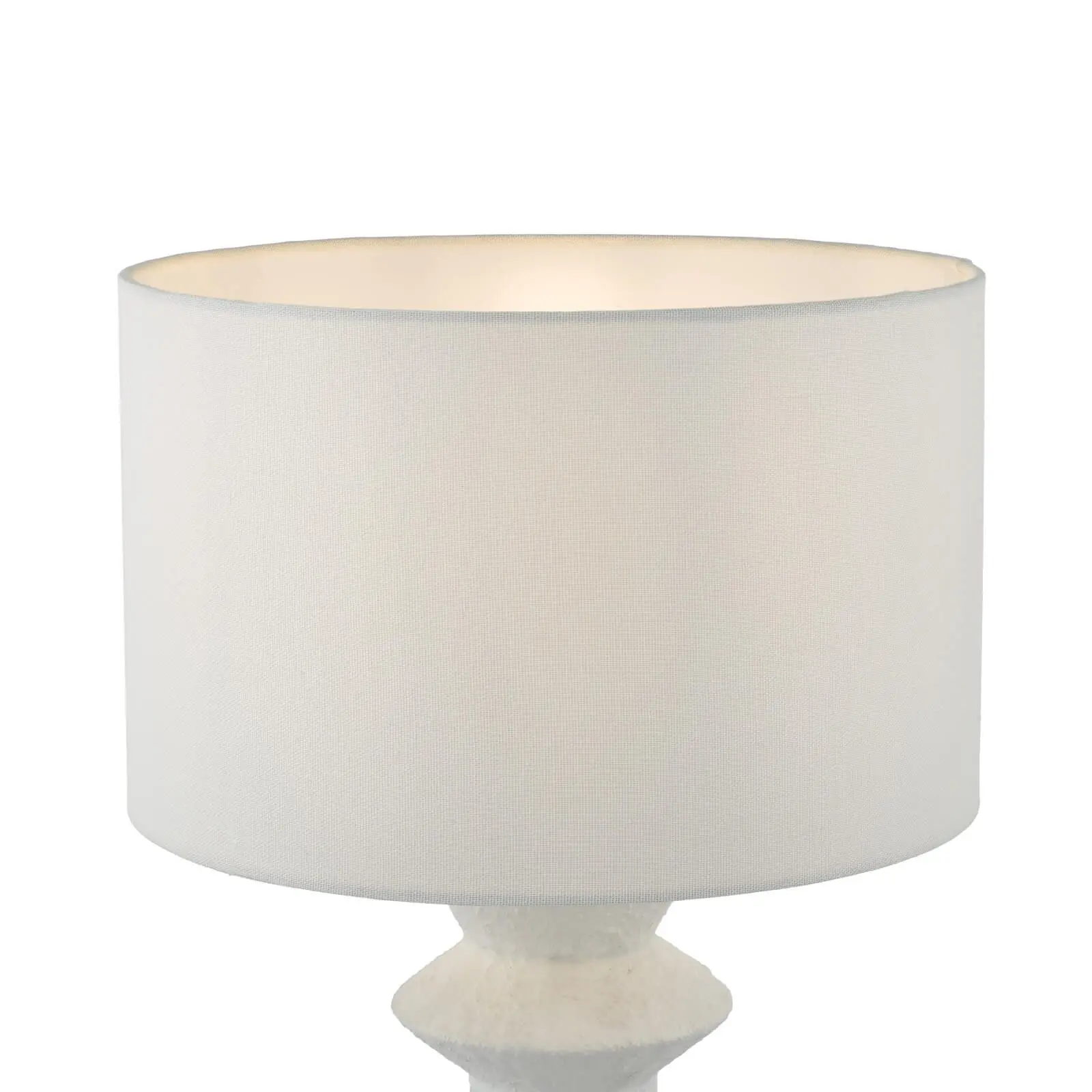 Bidelia Matt White Table Lamp C/W Shade