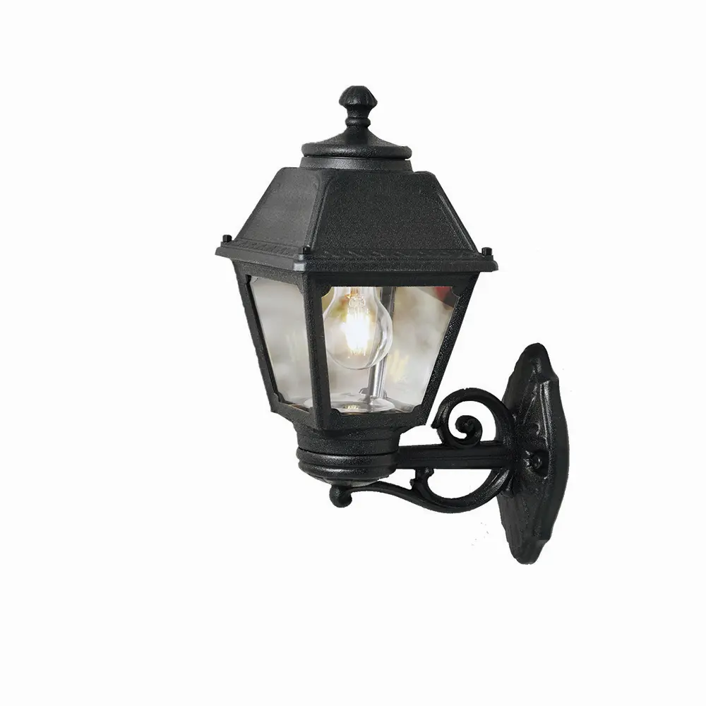 Bisso Mary E27 Wall Lantern in Black