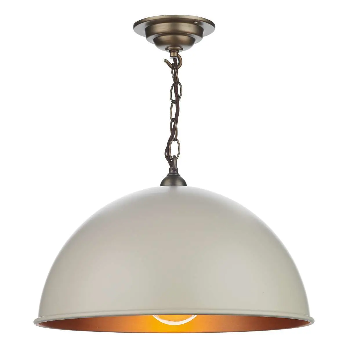 Ealing Small Pendant in Cotswold Cream